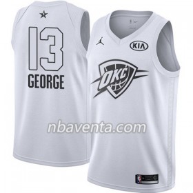Camiseta Hombre Oklahoma City Thunder Paul George 13 2018 All Star Jordan Brand Blanco Swingman